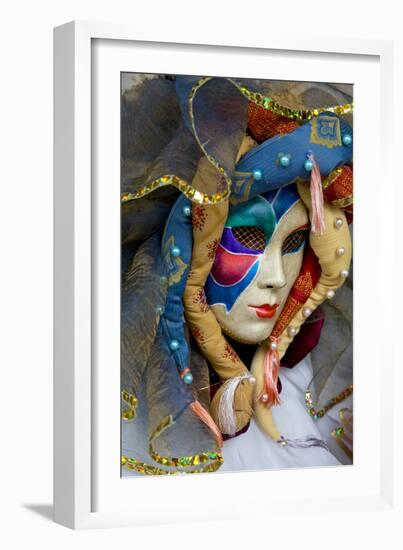 Venice, Italy. Mask and Costumes at Carnival-Darrell Gulin-Framed Photographic Print