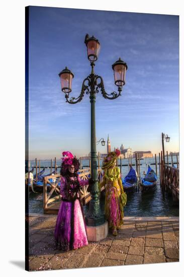 Venice, Italy. Mask and Costumes at Carnival-Darrell Gulin-Stretched Canvas