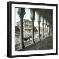 Venice (Italy), Photo of Vendramin Calergi Palace and the Grand Canal-Leon, Levy et Fils-Framed Photographic Print