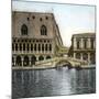 Venice (Italy), Ponte Della Paglia and Sighs, Circa 1895-Leon, Levy et Fils-Mounted Photographic Print