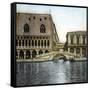 Venice (Italy), Ponte Della Paglia and Sighs, Circa 1895-Leon, Levy et Fils-Framed Stretched Canvas