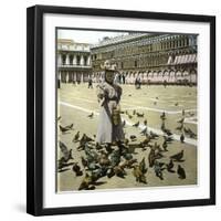 Venice (Italy), Saint Mark's Square, Circa 1895-Leon, Levy et Fils-Framed Photographic Print