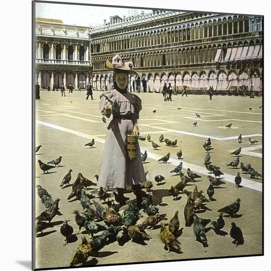 Venice (Italy), Saint Mark's Square, Circa 1895-Leon, Levy et Fils-Mounted Photographic Print