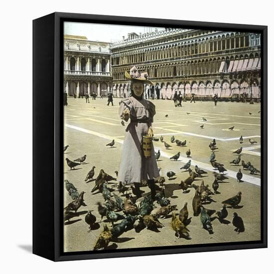 Venice (Italy), Saint Mark's Square, Circa 1895-Leon, Levy et Fils-Framed Stretched Canvas