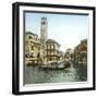 Venice (Italy), San Geremia's Church (1760) and Cannaregio Canal, Circa 1890-1895-Leon, Levy et Fils-Framed Photographic Print