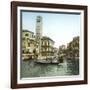 Venice (Italy), San Geremia's Church (1760) and Cannaregio Canal, Circa 1890-1895-Leon, Levy et Fils-Framed Photographic Print