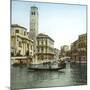 Venice (Italy), San Geremia's Church (1760) and Cannaregio Canal, Circa 1890-1895-Leon, Levy et Fils-Mounted Photographic Print