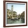 Venice (Italy), San Geremia's Church (1760) and Cannaregio Canal, Circa 1890-1895-Leon, Levy et Fils-Framed Photographic Print