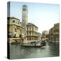 Venice (Italy), San Geremia's Church (1760) and Cannaregio Canal, Circa 1890-1895-Leon, Levy et Fils-Stretched Canvas