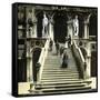 Venice (Italy), Stairway of the Ducal Palace, Circa 1895-Leon, Levy et Fils-Framed Stretched Canvas