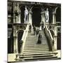 Venice (Italy), Stairway of the Ducal Palace, Circa 1895-Leon, Levy et Fils-Mounted Photographic Print