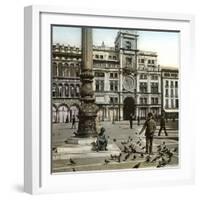 Venice (Italy), the Clock (1496) on the Piazzetta, Circa 1890-1895-Leon, Levy et Fils-Framed Photographic Print