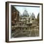 Venice (Italy), the Courtyard of the Doge's Palace (XVth Century), Circa 1890-1895-Leon, Levy et Fils-Framed Photographic Print