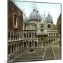 Venice (Italy), the Courtyard of the Doge's Palace (XVth Century), Circa 1890-1895-Leon, Levy et Fils-Mounted Photographic Print