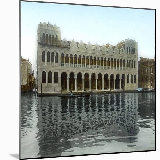 Venice (Italy), the Fondaco Dei Turchi, Reconstructed in 1869, on the Grand Canal, Circa 1890-1895-Leon, Levy et Fils-Mounted Photographic Print