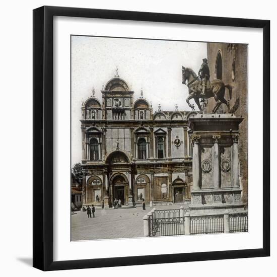 Venice (Italy), the Hotel-Dieu, the Former Scuola Di San Marco (XVIth Century)-Leon, Levy et Fils-Framed Photographic Print