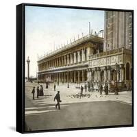 Venice (Italy), the Loggetta (1540) and the Palazzo Reale, Circa 1890-1895-Leon, Levy et Fils-Framed Stretched Canvas