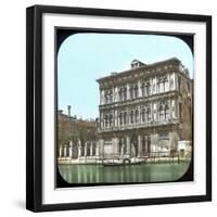 Venice (Italy), the Palace Vendramin-Calergi-Leon, Levy et Fils-Framed Photographic Print