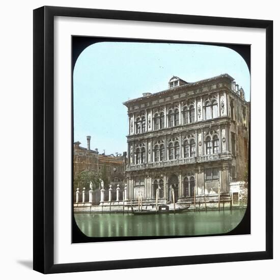 Venice (Italy), the Palace Vendramin-Calergi-Leon, Levy et Fils-Framed Photographic Print