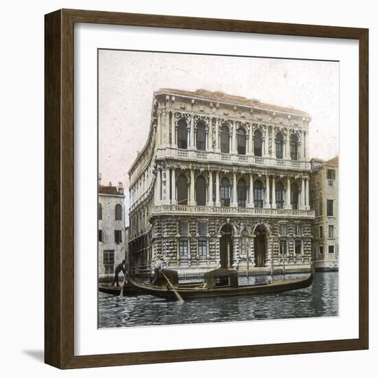 Venice (Italy), the Palazzo Pesaro (Longhena, Architect, 1679-1710), Circa 1890-1895-Leon, Levy et Fils-Framed Photographic Print