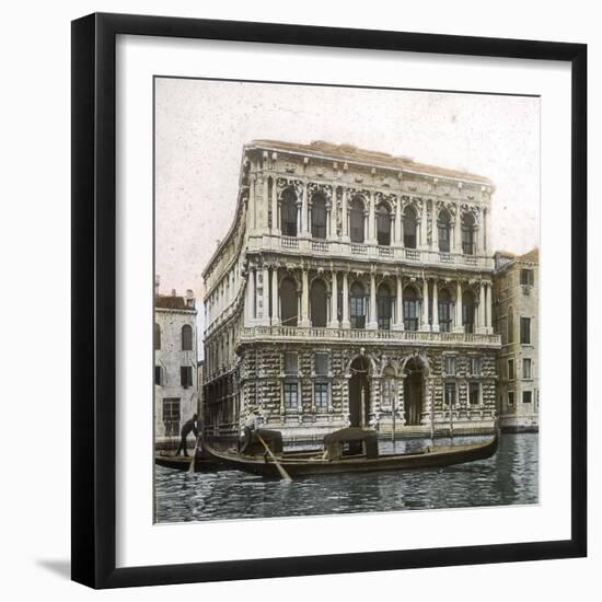 Venice (Italy), the Palazzo Pesaro (Longhena, Architect, 1679-1710), Circa 1890-1895-Leon, Levy et Fils-Framed Photographic Print