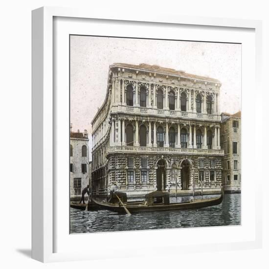 Venice (Italy), the Palazzo Pesaro (Longhena, Architect, 1679-1710), Circa 1890-1895-Leon, Levy et Fils-Framed Photographic Print