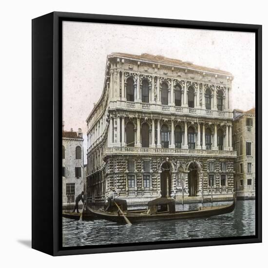 Venice (Italy), the Palazzo Pesaro (Longhena, Architect, 1679-1710), Circa 1890-1895-Leon, Levy et Fils-Framed Stretched Canvas