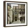 Venice (Italy), the Portal of the Doge's Palace (1424-1442) with the Loggia (1500), Circa 1890-1895-Leon, Levy et Fils-Framed Photographic Print