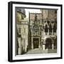 Venice (Italy), the Portal of the Doge's Palace (1424-1442) with the Loggia (1500), Circa 1890-1895-Leon, Levy et Fils-Framed Photographic Print