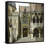 Venice (Italy), the Portal of the Doge's Palace (1424-1442) with the Loggia (1500), Circa 1890-1895-Leon, Levy et Fils-Framed Stretched Canvas