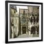 Venice (Italy), the Portal of the Doge's Palace (1424-1442) with the Loggia (1500), Circa 1890-1895-Leon, Levy et Fils-Framed Photographic Print