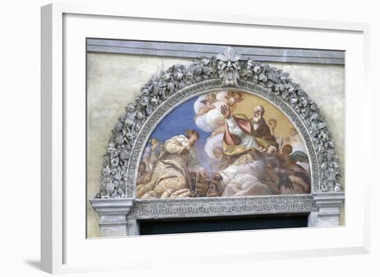 Venice Kneeling before St. Nicholas-Gerolamo Pellegrini-Framed Photo