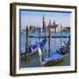 Venice Lagoon with Gondola-Tosh-Framed Art Print