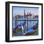 Venice Lagoon with Gondola-Tosh-Framed Art Print