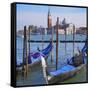 Venice Lagoon with Gondola-Tosh-Framed Stretched Canvas