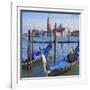 Venice Lagoon with Gondola-Tosh-Framed Art Print