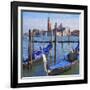 Venice Lagoon with Gondola-Tosh-Framed Art Print