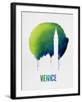 Venice Landmark Blue-null-Framed Art Print