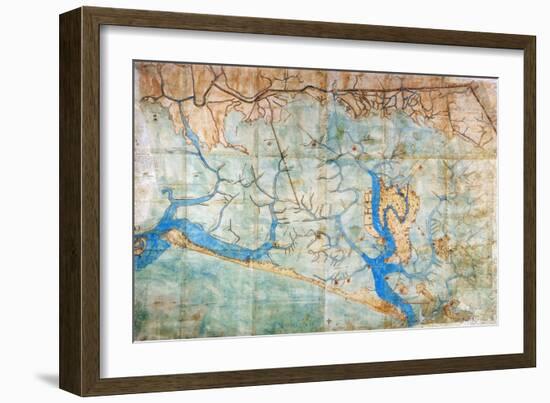 Venice: Map, 1546-Cristoforo Sabbadino-Framed Giclee Print