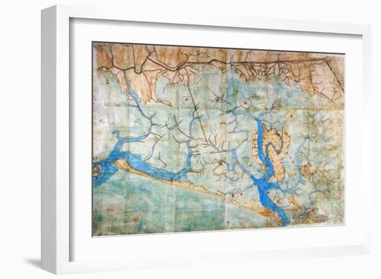 Venice: Map, 1546-Cristoforo Sabbadino-Framed Giclee Print