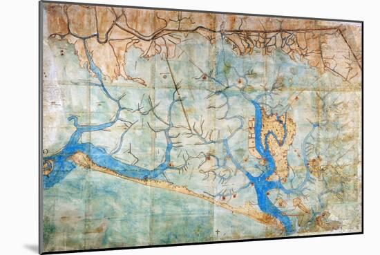 Venice: Map, 1546-Cristoforo Sabbadino-Mounted Giclee Print