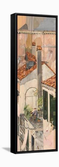 Venice, Morning Break-Christine McKechnie-Framed Stretched Canvas