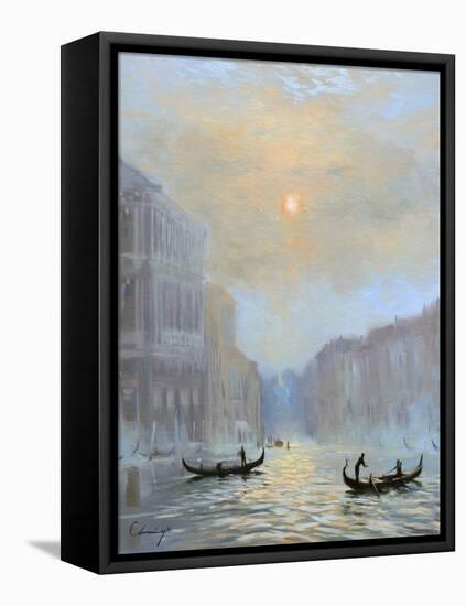 Venice Morning Mist-Chuck Larivey-Framed Stretched Canvas