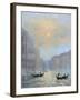 Venice Morning Mist-Chuck Larivey-Framed Art Print