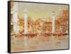 Venice (Oil on Canvas)-Laurence Fish-Framed Stretched Canvas