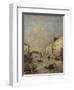 Venice or Rio Dei Mendicanti with Gondolas, 1780-99-Francesco Guardi-Framed Art Print