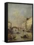 Venice or Rio Dei Mendicanti with Gondolas, 1780-99-Francesco Guardi-Framed Stretched Canvas