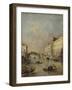 Venice or Rio Dei Mendicanti with Gondolas, 1780-99-Francesco Guardi-Framed Art Print