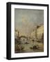 Venice or Rio Dei Mendicanti with Gondolas, 1780-99-Francesco Guardi-Framed Art Print