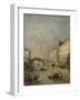 Venice or Rio Dei Mendicanti with Gondolas, 1780-99-Francesco Guardi-Framed Art Print